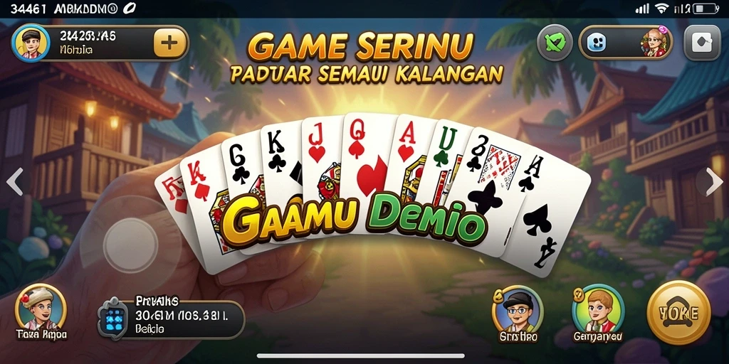 Tampilan gameplay dominonya yang seru dan interaktif.