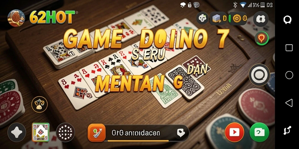 Tampilan gameplay seru dari game Domino 62HOT.