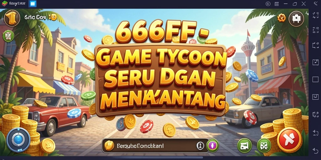Tampilan screenshot game 666FF menunjukkan aksi membangun kerajaan bisnis.