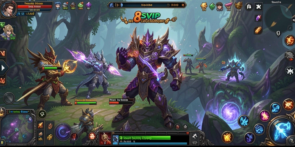 Tampilan gameplay menakjubkan di dunia 8SVIP MMORPG.