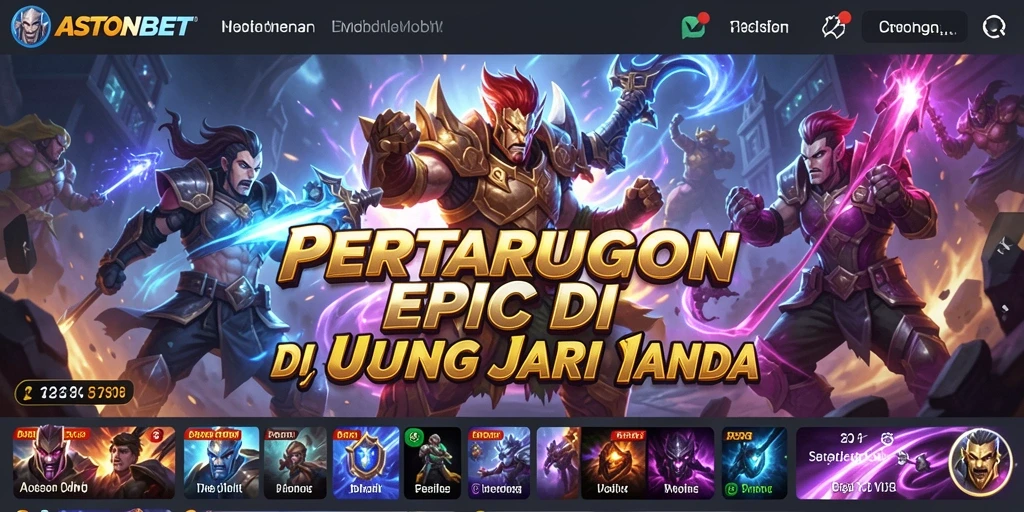 Tampilan gameplay yang mendebarkan di ASTONBET.