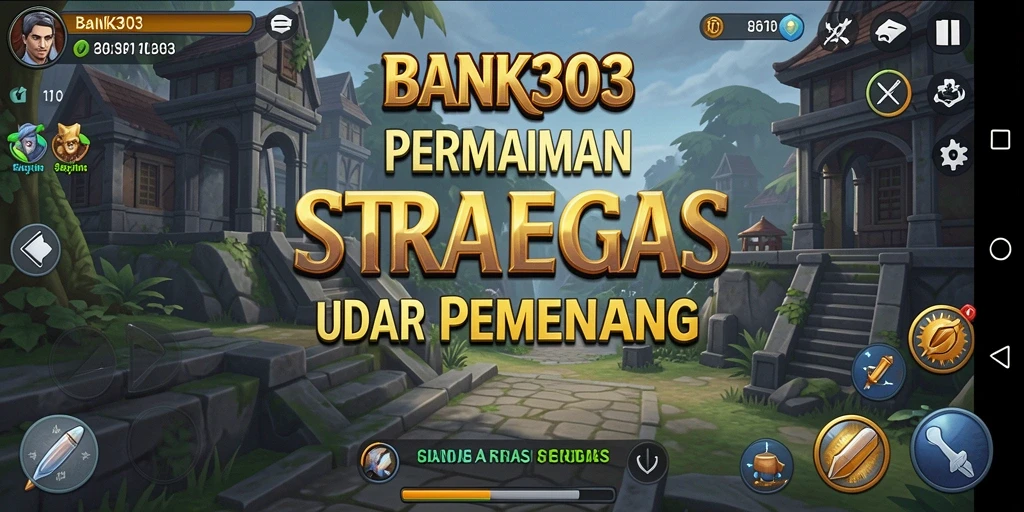 Tampilan gameplay BANK303 dengan pertempuran strategi yang mendalam.