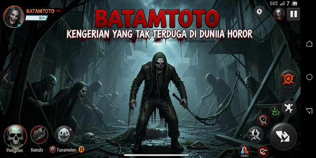 Tampilan gameplay HOROR yang menegangkan dan penuh ketegangan.