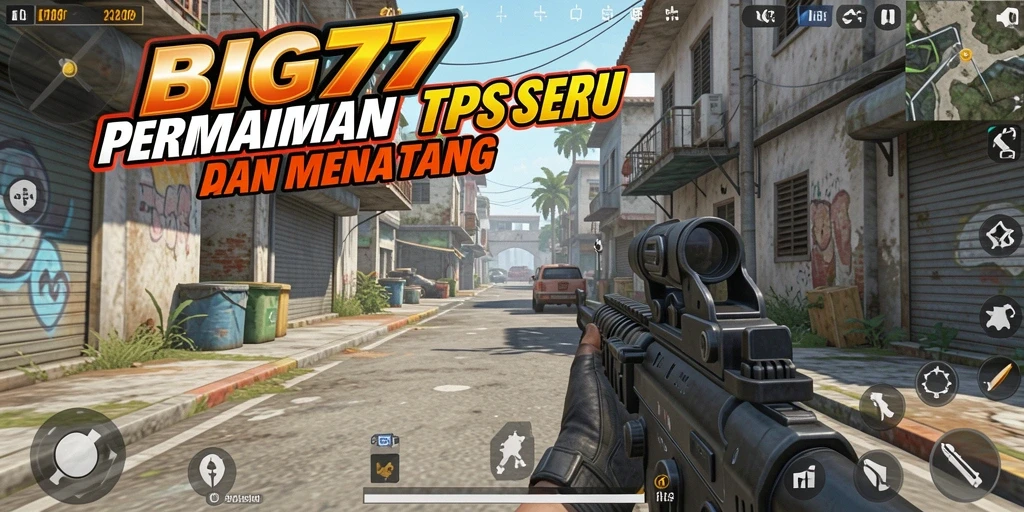 Tampilan gameplay TPS yang mendebarkan di BIG77.