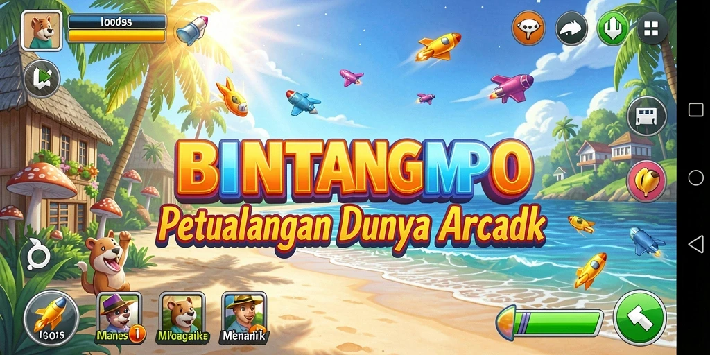 Tampilan gameplay seru dalam BINTANGMPO yang penuh tantangan.