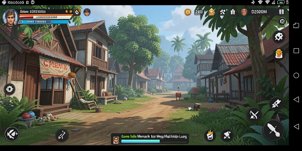 Tampilan gameplay D200M yang sederhana dan menarik.