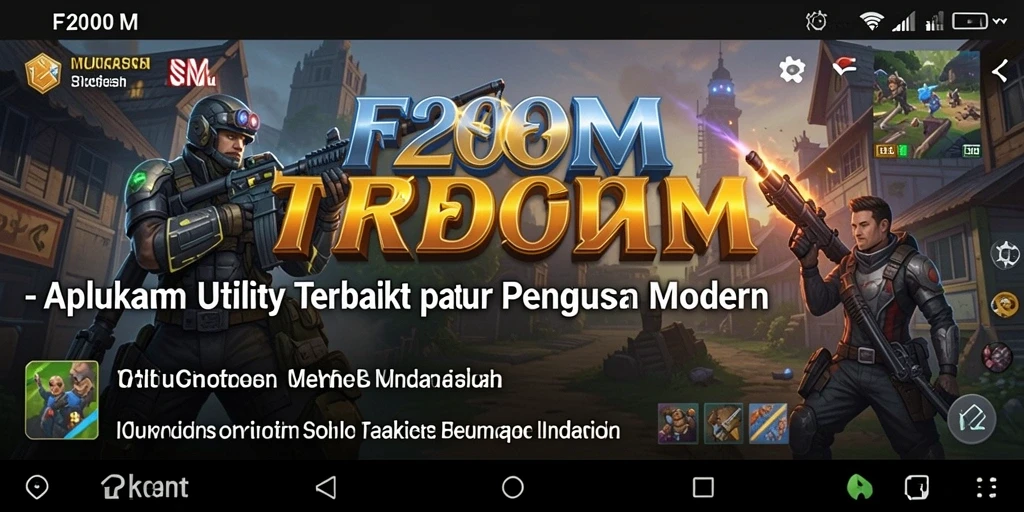 Tampilan screenshot utama F200M menampilkan antarmuka aplikasi Utility yang ramah pengguna.