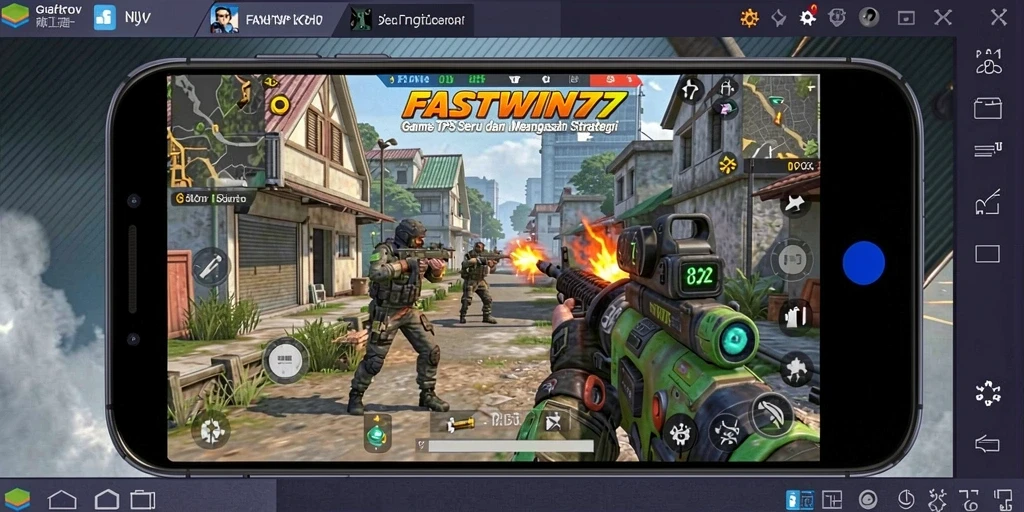 Tampilan gameplay seru di FASTWIN77 dengan aksi tembak-menembak.