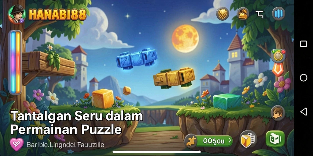 Screenshot utama HANABI88 menampilkan gameplay Puzzle yang menarik.
