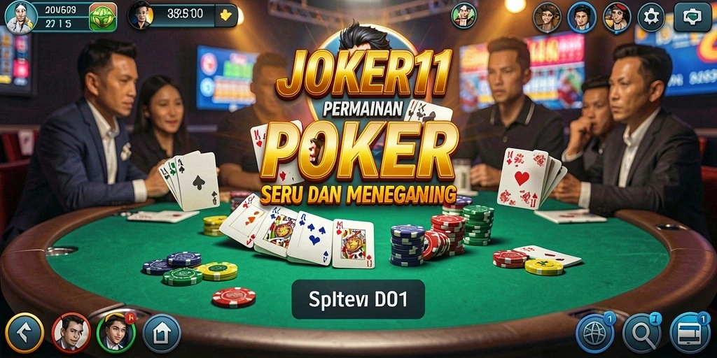 Tangkapan layar aksi seru dalam permainan Poker di JOKER11.