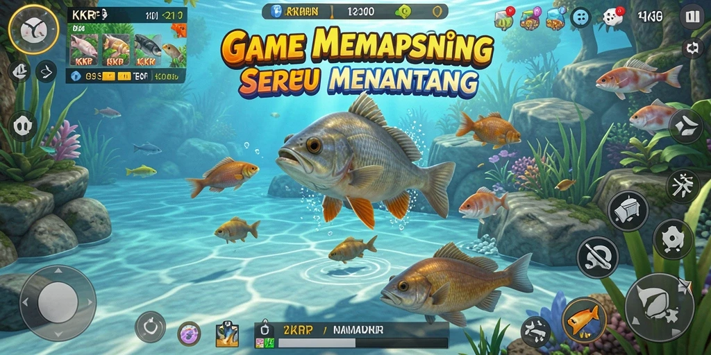 Tangkapan ikan yang mengesankan dalam gameplay KKRP.