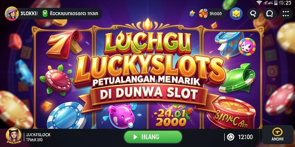 Tampilan gameplay LUCKYSLOTS yang mendebarkan dan interaktif.