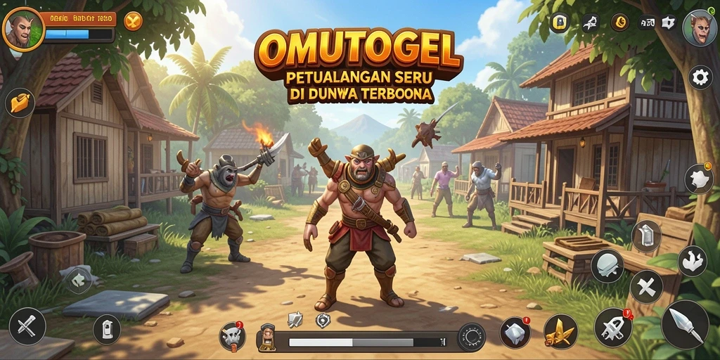 Screenshot gameplay OMUTOGEL menampilkan dunia terbuka yang menakjubkan.