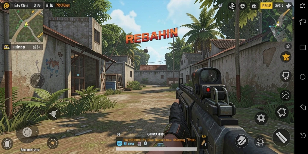 Screenshot menampilkan aksi seru dalam gameplay TPS REBAHIN.
