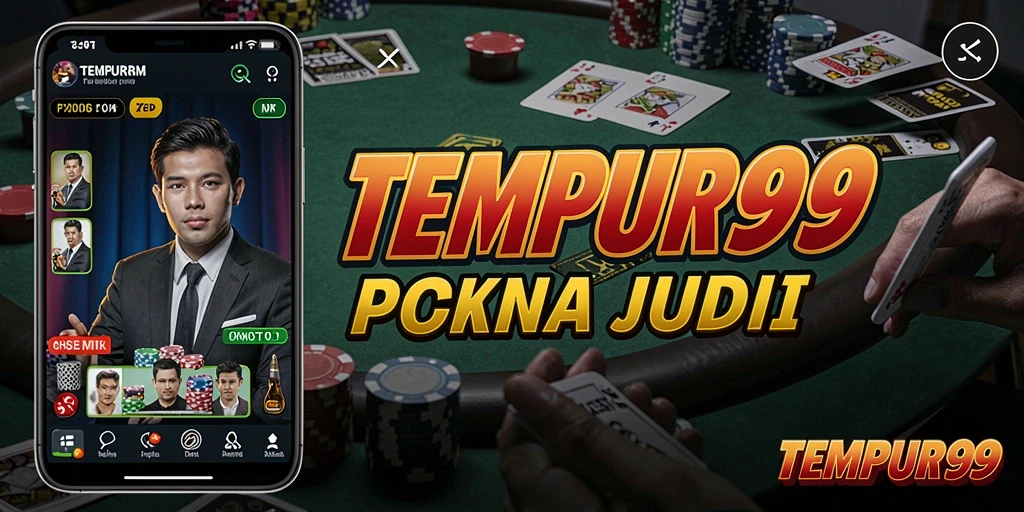 Tampilan gameplay seru dalam TEMPUR99 saat bermain Poker.